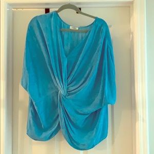 DONATED Umgee peacock blue tunic top